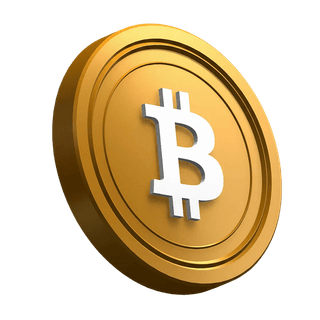 হিরো সেকশনের ডিজাইনে কাত হয়ে থাকা বিটকয়েন (BTC) কয়েন
